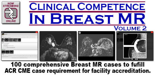 Clinical Competence in Breast MR, volume 2