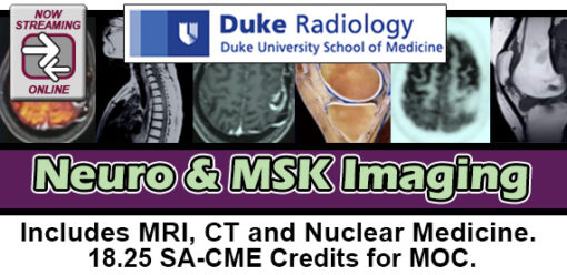 Duke Radiology: Neuro & MSK Imaging Agenda