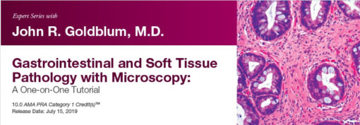 Expert Series with John R. Goldblum, M.D. Gastrointestinal and Soft Tissue Pathology with Microscopy: A One-on-One Tutorial - A Video CME Teaching Activity