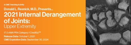 2021 Internal Derangement of Joints: Upper Extremity