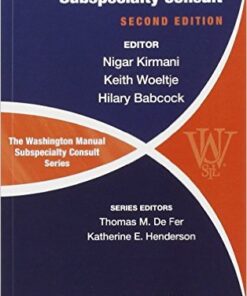 The Washington Manual of Infectious Disease Subspecialty Consult (The Washington Manual® Subspecialty Consult Series)