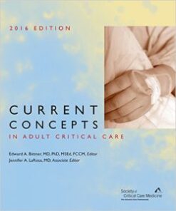 Current Concepts in Adult Critical Care 2016 Edition EPUB