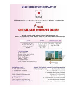 ISCCM 7th Annual Critical Care Refresher Course 2019