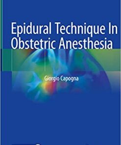 Epidural Technique In Obstetric Anesthesia 1st ed. 2020 Edition PDF