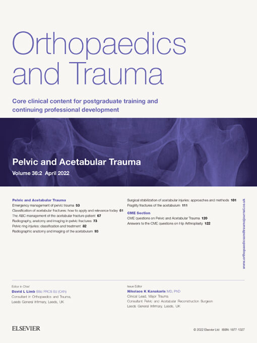 Orthopaedics and Trauma PDF 2022 — Volume 36