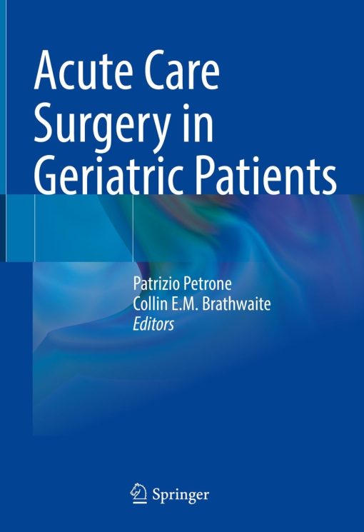 Acute Care Surgery in Geriatric Patients